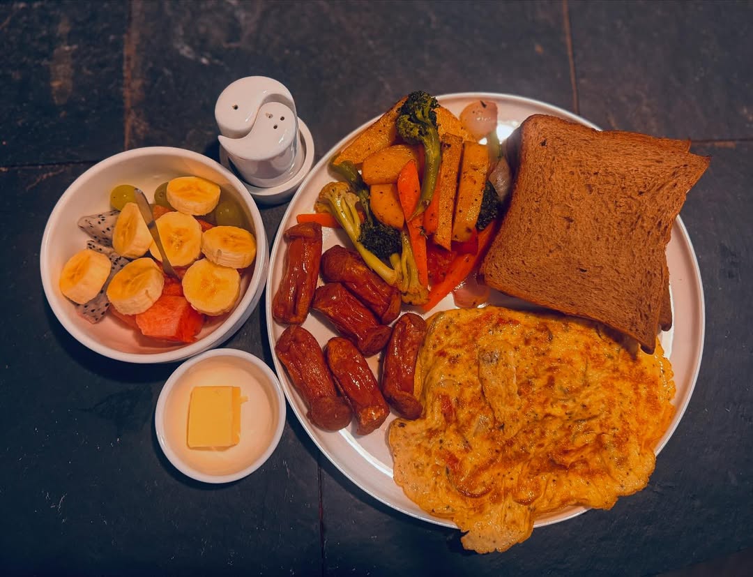 Khim's special breakfast platter